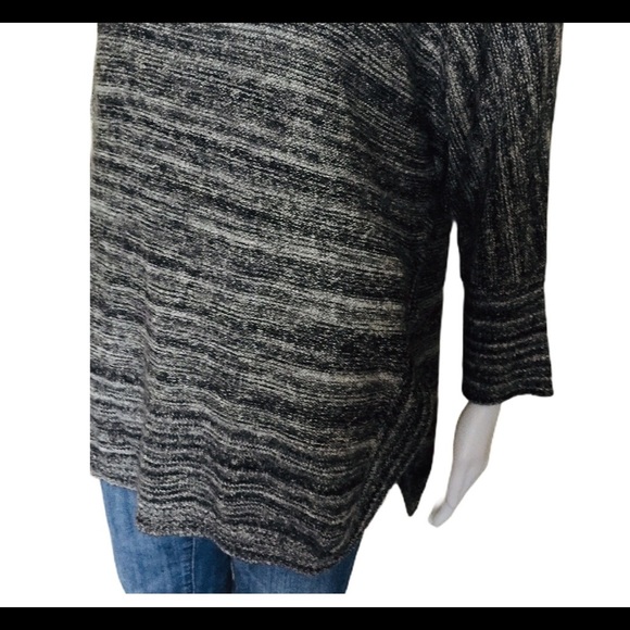 FIELD FLOWER (Anthropologie) SpaceDye Tunic With Draped Cowl Neck Grey Sz Small - Picture 7 of 14